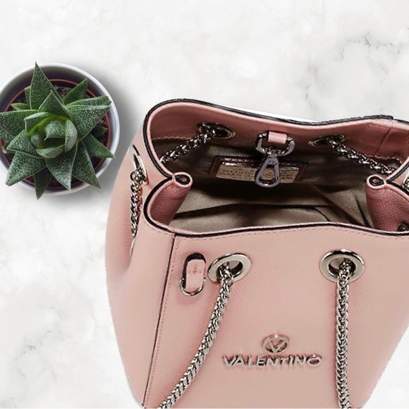 Valentino by Mario Valentino Mini Pink Bucket Bag - Picture 8 of 9